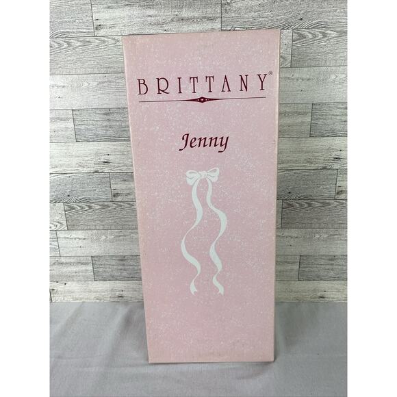 Vintage Brittany Handcrafted Porcelain Doll JENNY 17” w/ Tag & Box & Stand - Picture 14 of 14
